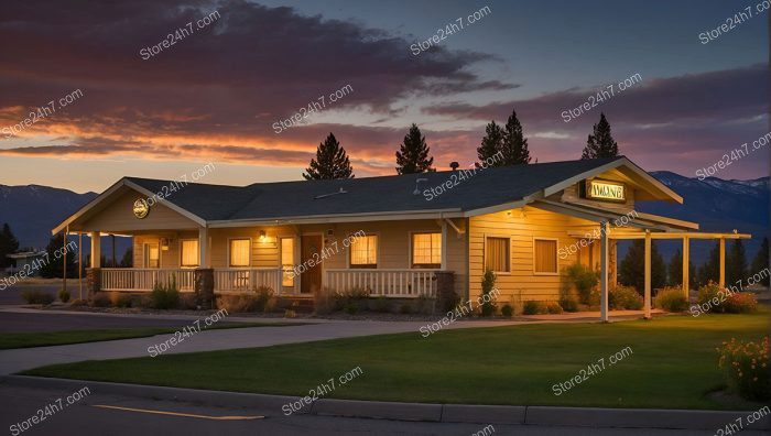 Cozy Family Lodge Sunset Mountains