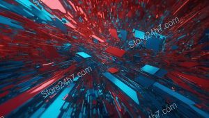 Explosive Chromatic Velocity Abstract Art