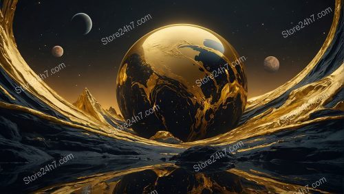 Golden Tranquility in Surreal Cosmos
