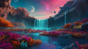 Celestial Waterfall in Mystic Valley