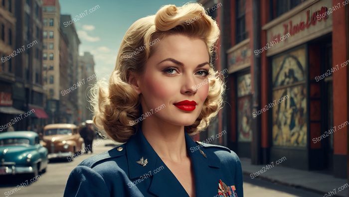 Iconic Elegance: 1940s Army Pin-Up Style