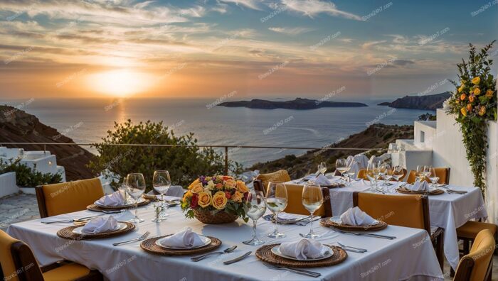 Sunset Outdoor Dining with Catering Service Excellence