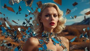 Desert Glamour Amidst Shattered Mirrors