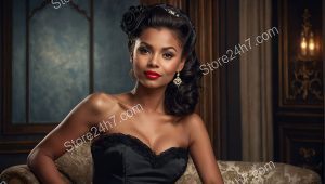 Glamorous Vintage Pin-Up Portrait