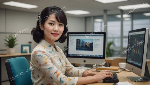 Creative Virtual Assistant with Welcoming Smile