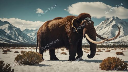 Mammoth Snowy Mountains Ancient Landscape