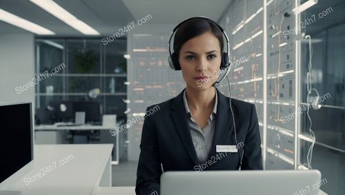 Focused Virtual Assistant in Modern Office