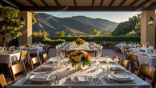 Sunset Mountain View Catering Elegance