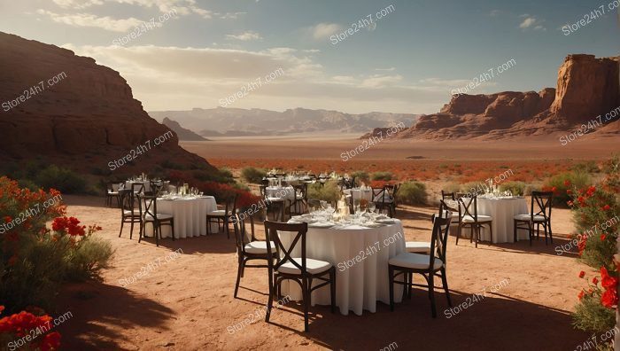 Desert Mirage Elegant Dining Setup