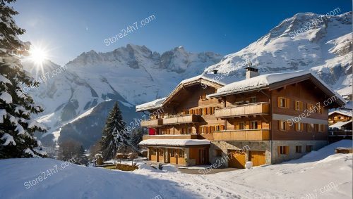 Italian Alps Ski Resort Hotel