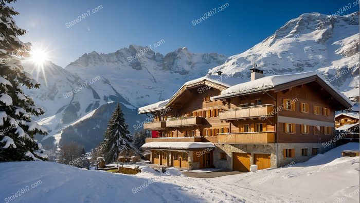 Italian Alps Ski Resort Hotel