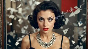 Retro Beauty Shattered Mirror Hopes