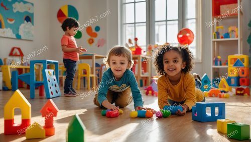 Playful Learning in Colorful Daycare