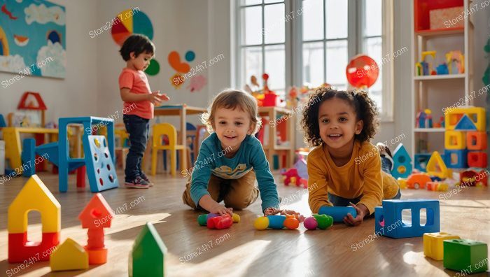 Playful Learning in Colorful Daycare