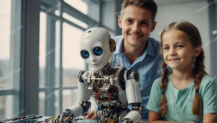 Child, Teacher, Robot Educational Moment