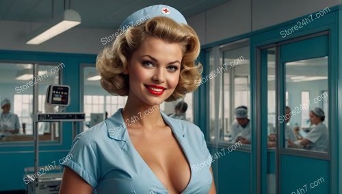 1950s Pin-Up Nurse Glamour