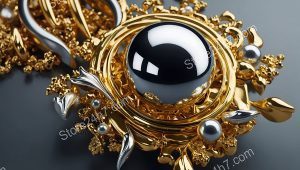 Golden Surreal Search Engine Essence
