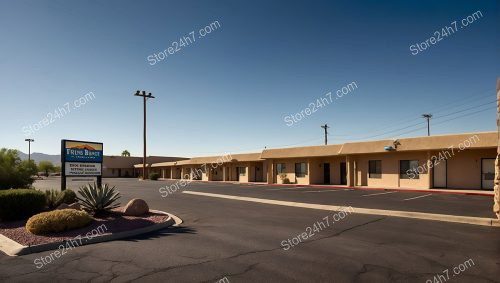 Desert Roadside Motel Clear Day