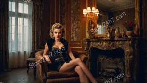 Elegant Vintage Pin-Up Portrait