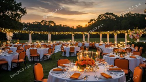 Twilight Garden Gala Catering Ambiance