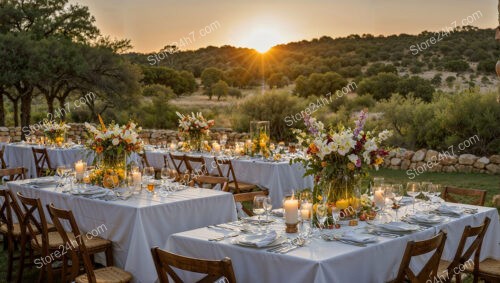 Elegant Sunset Banquet by Premier Outdoor Catering Service