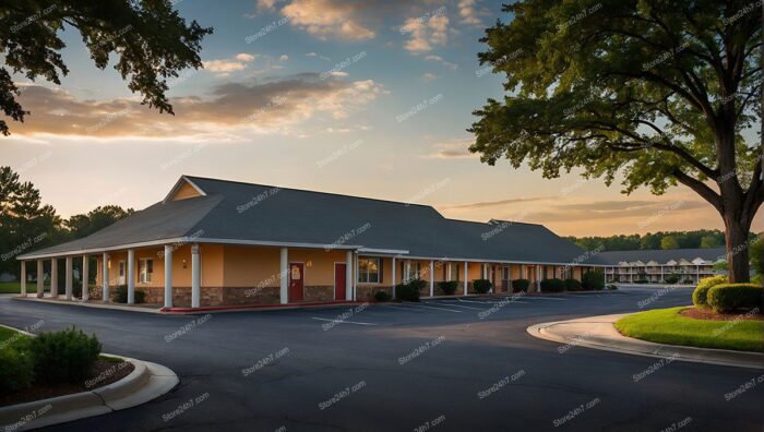 Tranquil Motel Evening Ambience