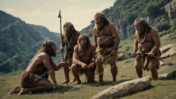 Neanderthal Group Discussing Strategic Plans