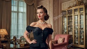 Classic Forties Pin-Up Elegance