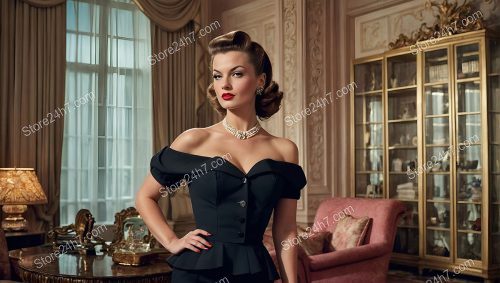 Classic Forties Pin-Up Elegance