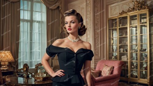 Classic Forties Pin-Up Elegance