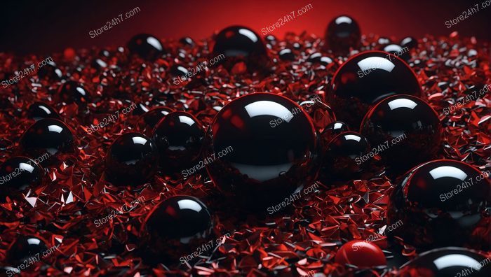 Crimson Shards and Polished Spheres