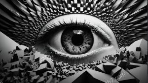 Vision Amidst Digital Chaos Abstract