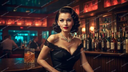 Classic Bar Pin-Up Elegance