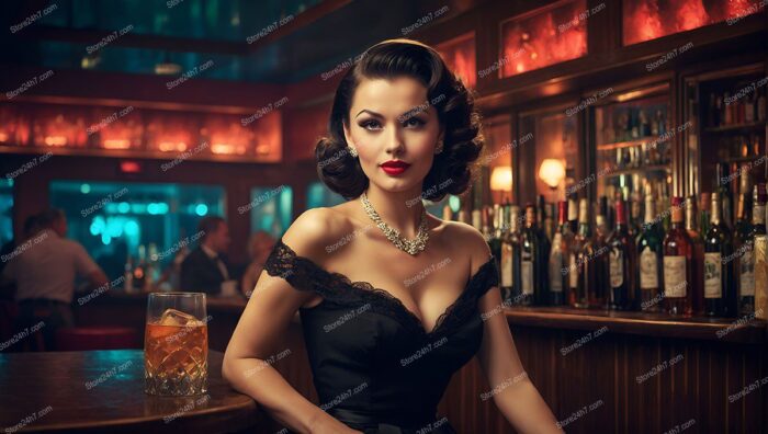 Classic Bar Pin-Up Elegance