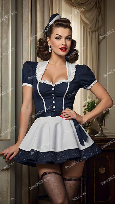 Nostalgic Forties Pin-Up Maid
