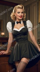 Retro Maid Uniform Pin-Up Style