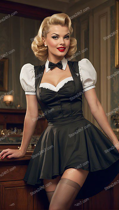 Retro Maid Uniform Pin-Up Style
