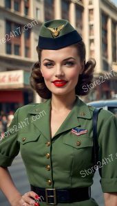 World War II Legacy: Stylish Army Pin-Up