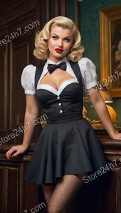 Vintage Maid: Classic Pin-Up Charm
