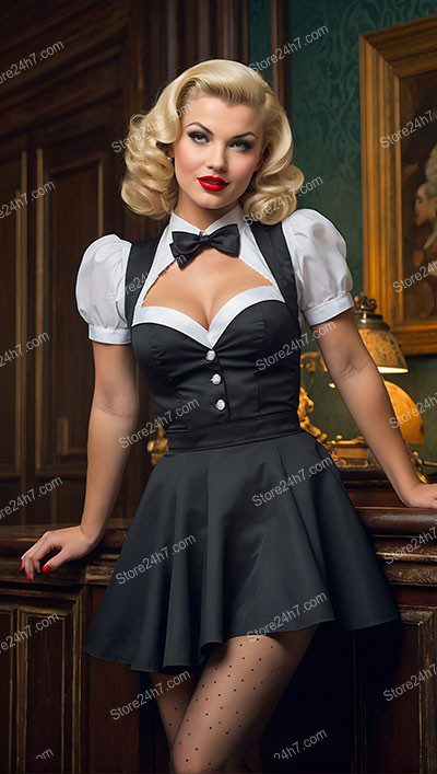 Vintage Maid: Classic Pin-Up Charm