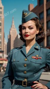 1940s Style Military Pin-Up Portrait