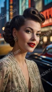 Vintage Glamour: 1950s Street Pin-Up