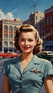 World War II Style Army Pin-Up