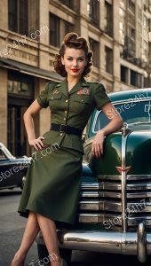 Vintage Cadence: Post-War Pin-Up Military Chic