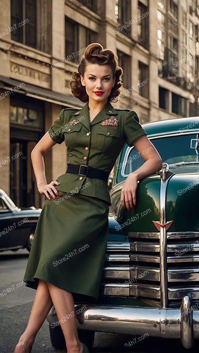Vintage Cadence: Post-War Pin-Up Military Chic