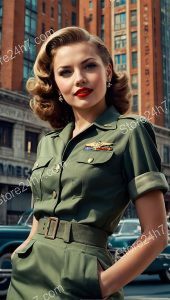 Classic Charm: World War II Army Pin-Up