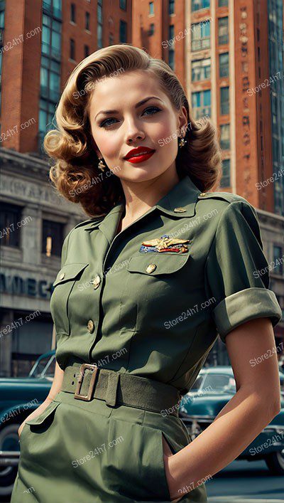 Classic Charm: World War II Army Pin-Up