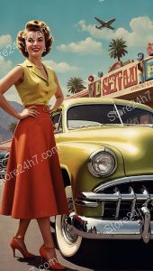 Retro Chic and Classic Pin-Up Car Style