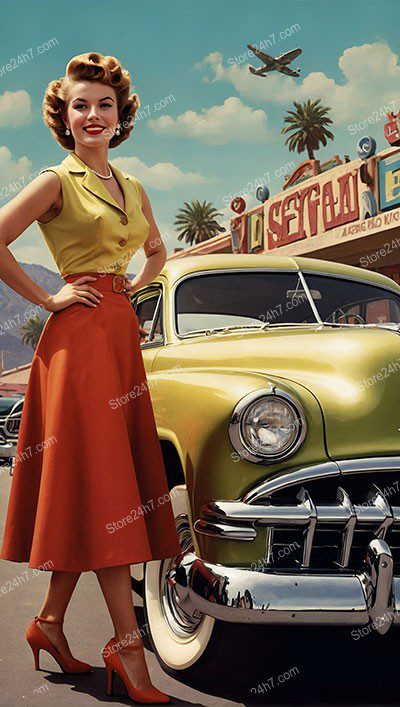 Retro Chic and Classic Pin-Up Car Style