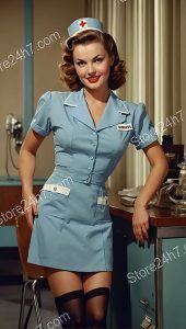 1940s Pin-Up Vintage Nurse Smile